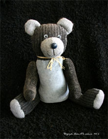 Old grey teddy bear