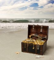 money quotes - treasure on a beach
